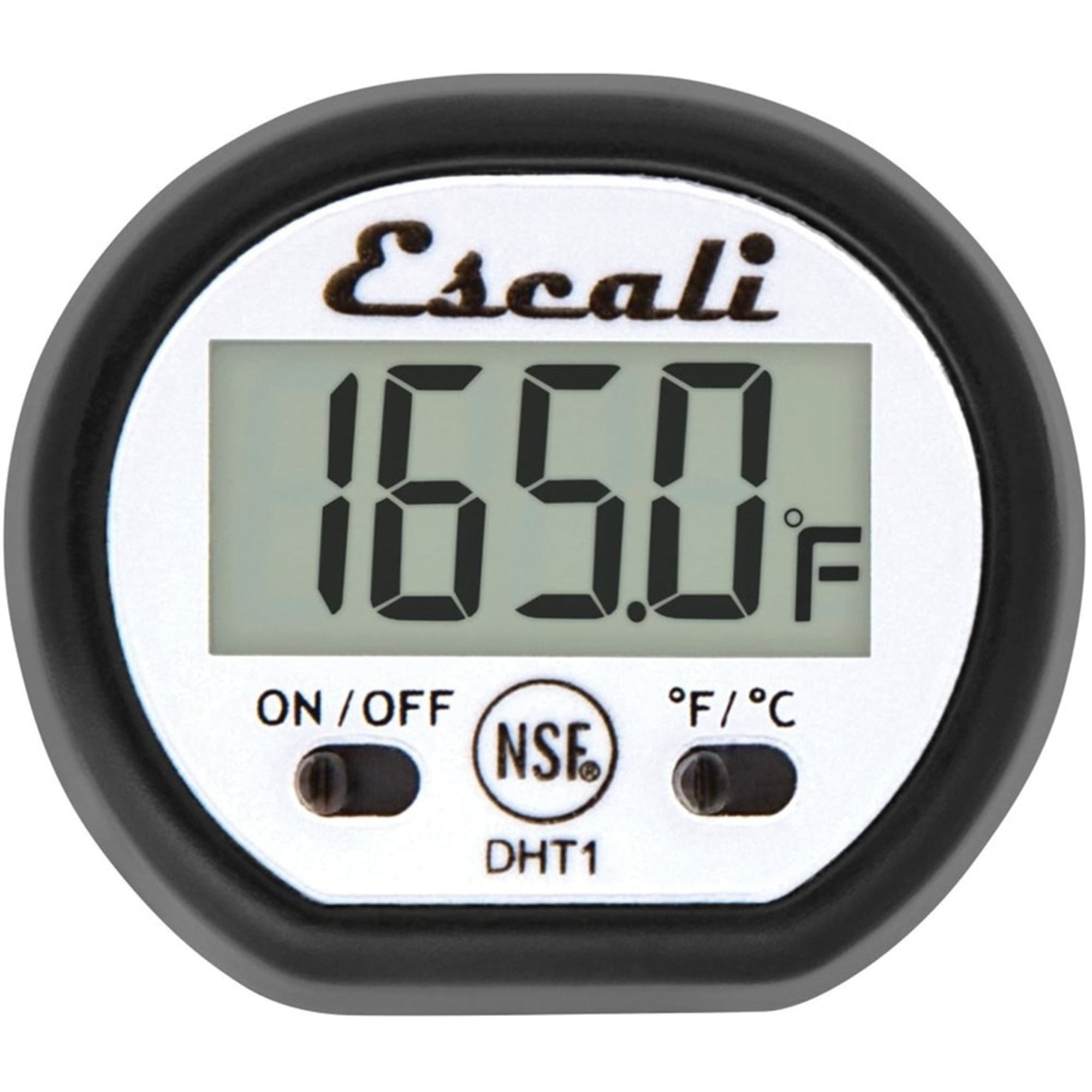 Escali Digital Display Kitchen Thermometer, Target Cooking for Meat, Anti Roll Design Extend Probe Holder NSF Certified