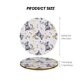 thumbnail image 5 of Xecao Rabbit And Butterfly for MDF Cork Coaster 4 Pcs,Drink Coasters,Suit for House Warming Gifts New Home ,Coffee Table Decor-Round Shape, 5 of 7