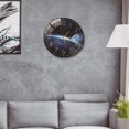 thumbnail image 3 of Reloj de pared acrílico de 12 ", números arábigos que no hacen tictac, relojes de silenciosos para , sala de , , estilo E I Soledad Reloj de pared, 3 of 8