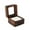 White, variant on Wooden Ring Box, Valentine Gifts, 2.36 inch Mini Engagement Ring Holder Box with Transparent Cover, Square Wedding Ring Box with Sponge Slot Rustic Retro Jewelry Storage Box for Proposal