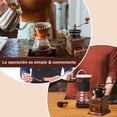 thumbnail image 5 of SANGKEE Molinillo de Café Manual con Muela de Cerámica Ajustable, Manivela de Acero Inoxidable y Cajón Recolector, Portátil para Viaje, Camping u Oficina, Rstilo Vintage, 5 of 5