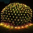 thumbnail image 1 of Elnsivo 300LED Net Lights, 14.8ftx5ft Decorative Outdoor String Lights for Bushes Xmas Tree Party Garden - Warm White, 1 of 6