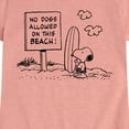 thumbnail image 3 of Peanuts - No Dogs Allowed - Toddler And Youth Girls Short Sleeve Graphic T-Shirt, 3 of 6