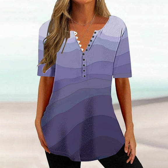 Summer Clothes for Women 2025 Vacation Cruise Dressy Blouses for Women Work Professional Tshirts Shirts Graphic Vintage Oversized