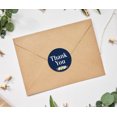 thumbnail image 3 of Darling Souvenir Round 45 Pcs Rose & Peony Floral Thank You Stickers Blue Envelope Seal-1.6 Inches, 3 of 4