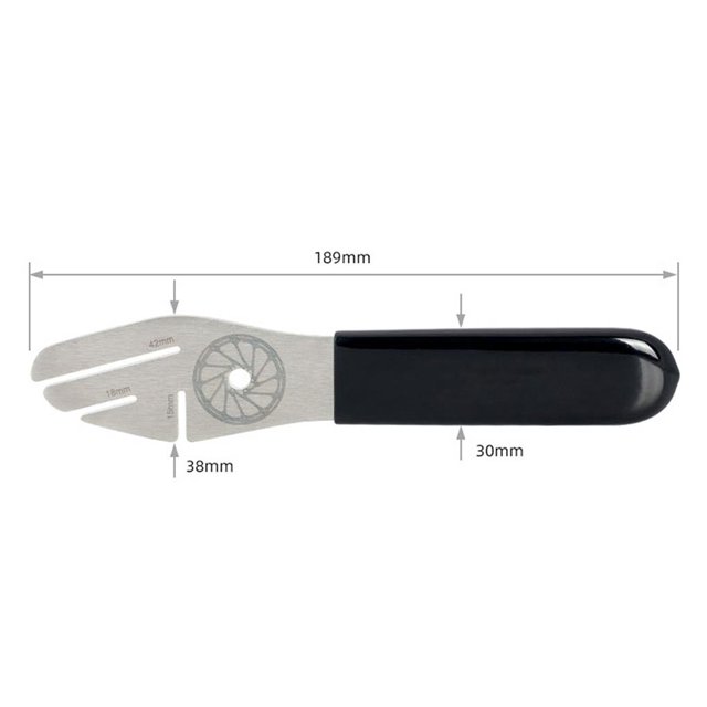Bicicleta, Herramienta De Ajuste De Alineación De Rotor De Freno De Disco, Llave De Acero Inoxidable Duradera