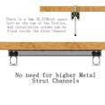 thumbnail image 3 of Trolley Assembly Trolley Trolley de 4 ruedas Fuperoo para Strut Channel, 3 of 6