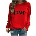 thumbnail image 2 of Black*Friday Clearance under $5 GaThRRgYP Workout Tops for Women,Plus Size Tops for Women Dressy,Women's Fashion Long Sleeve Printed Sweatershirt Loosen Blouse Tops, 2 of 3