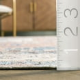 thumbnail image 6 of nuLOOM Eleanor SpinClean Machine Washable Distressed Medallion Area Rug, 3' x 5', Eleanor Light Rust, 6 of 9