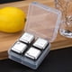 thumbnail image 3 of Fiudx Piedras de Hielo para Whisky, Cubos Reutilizables de Acero Inoxidable para Enfriar, Juego de 8, Aptos para Uso Alimentario, Sin Diluir, para Whisky, Vino, Cerveza, Refrescos y Fiestas de Cumple, 3 of 4