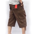 thumbnail image 6 of Edvintorg Black Cargo Cropped Pants For Men Casual Trousers Work Wear Combat Cargo Pants With 7 Pockets Loose Large Size Tactical Pants Clearance, 6 of 6