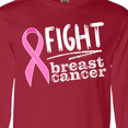 thumbnail image 4 of Inktastic Fight Breast Cancer Pink Ribbon Long Sleeve T-Shirt, 4 of 5