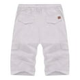 thumbnail image 2 of FUZHIQ Men's Belted Cargo Shorts Solid Color Fashion Work Athletic Shorts Regular Fit Knee Length Shorts Summer Casual Cotton Hipster Streetwear,XL, 2 of 6