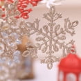 thumbnail image 4 of Gibobby Navidad espumoso de nieve colgante árbol de Navidad decoración colgante conjunto de nieve árbol de Navidad decoración regalo una caja de 24 piezas(Rojo), 4 of 5
