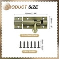 thumbnail image 2 of Uxcell Barrel Bolt Latch Vintage Security Slide Lock with Mounting Screws for Wooden Door Barn Fence Shed Window Green Bronze 4 Inch, 2 of 7