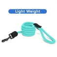 thumbnail image 5 of Pawtitas Reflective Dog Leash Large Rope Reflective Dog Leash 6 ft Paracord Lead Strong and Comfortable - Teal Dog Leash, 5 of 8