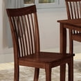 thumbnail image 5 of Kings Brand Furniture - Kurmer Solid Wood Dining Room Side Chairs, Set of 2, Cappuccino, 5 of 6