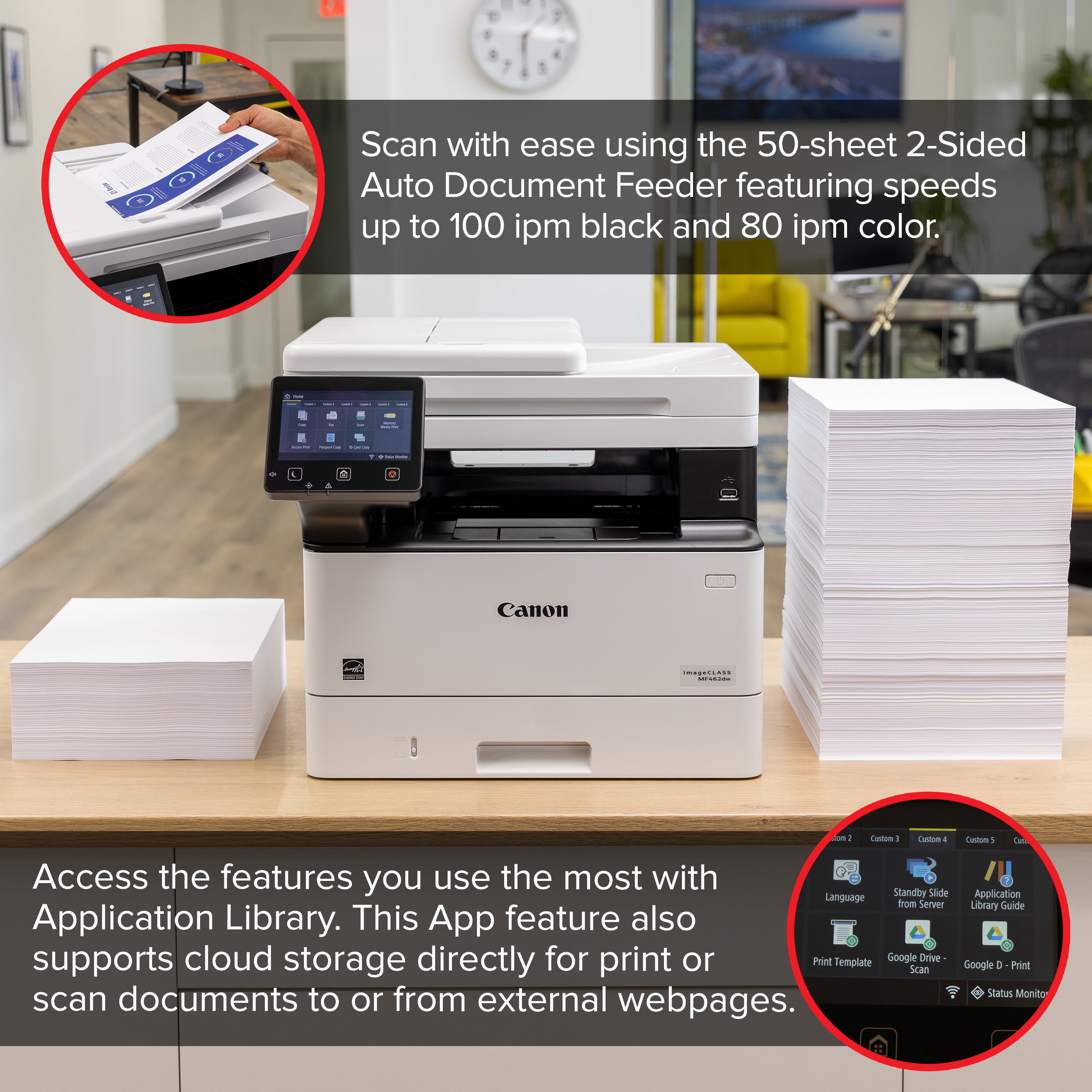 Canon imageCLASS MF462dw - Wireless Duplex Laser Printer with