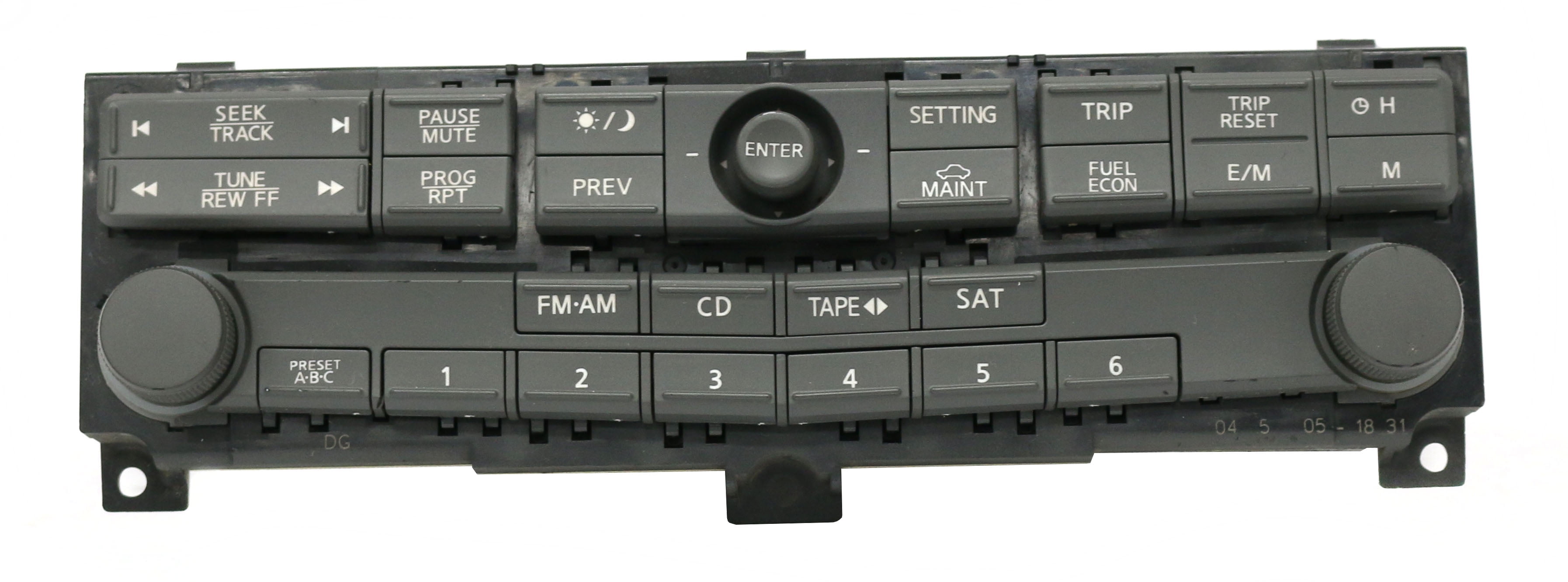 Restored 2004-2005 Nissan Maxima Front Dash Mounted Control Panel 28395 7Y000 - (Refurbished)