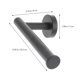 thumbnail image 2 of unbranded 1Jgo Colgador De De Papel Negro En Inoxidable Para Y Uso General En Casa, 2 of 8