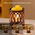 thumbnail image 4 of Aroma Melting Wax Lamp Under 5 ! Kadlawus Iron Aromatherapy Lamp Without Fire Melting Candle Lamp Decorative Bedside Night Light Home Fragrance Essential Oil Warmer Diffuser, 4 of 7