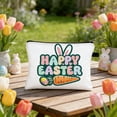 thumbnail image 6 of Easter Linen Mini Pouch, Small Travel Toiletry Bag for Essentials, 6 of 6