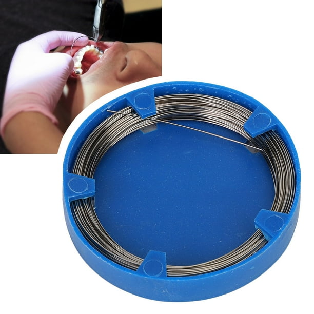 ,50g Alambre de acero inoxidable para ortodoncia dental Alambre de acero inoxidable para ortodoncia dental Diseño elevado