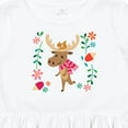 thumbnail image 4 of Inktastic Woodland Moose Spring Flowers Girls Toddler Dress, 4 of 5