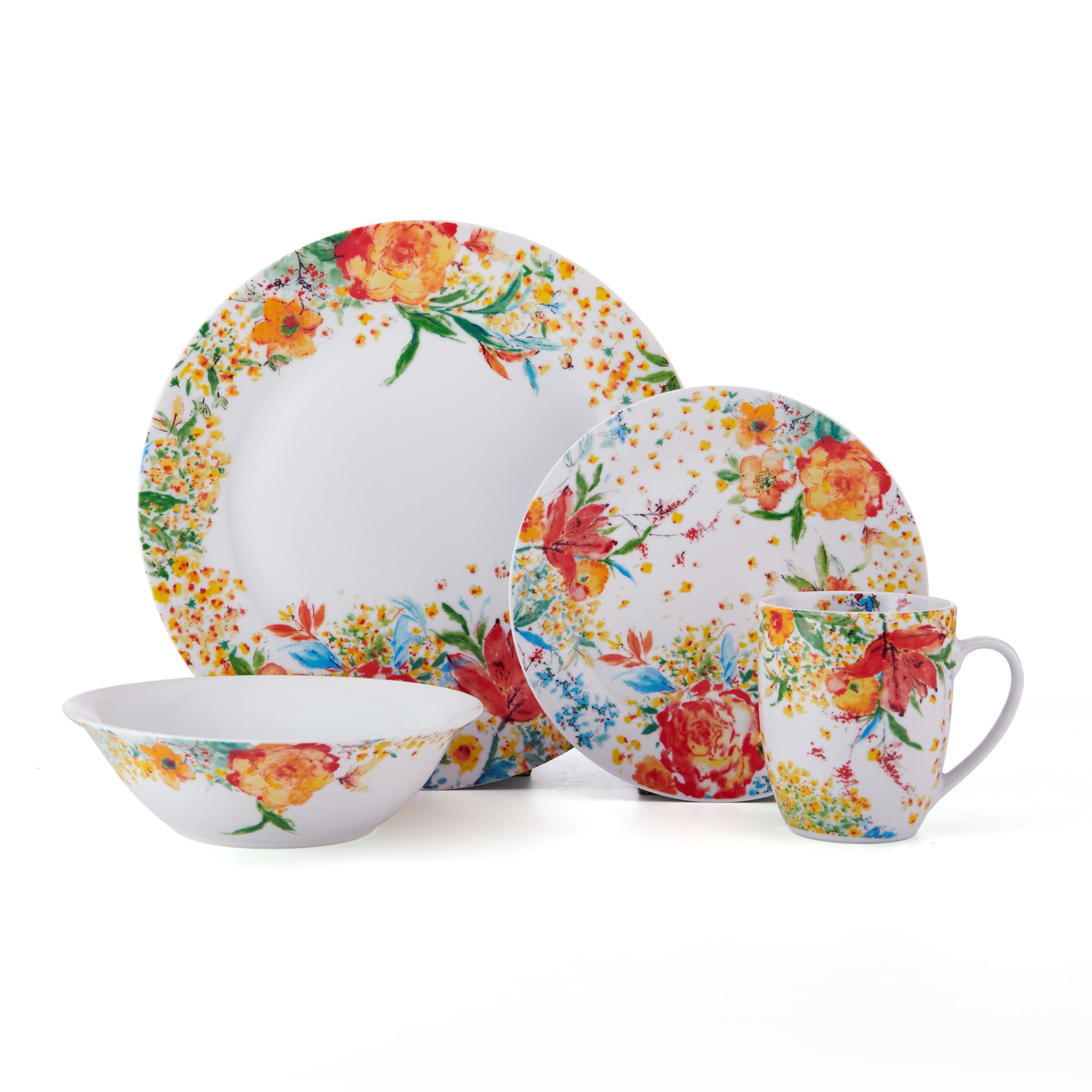 Fitz and Floyd Garden Delight 32-Piece Porcelain Tableware Set (service for 8)