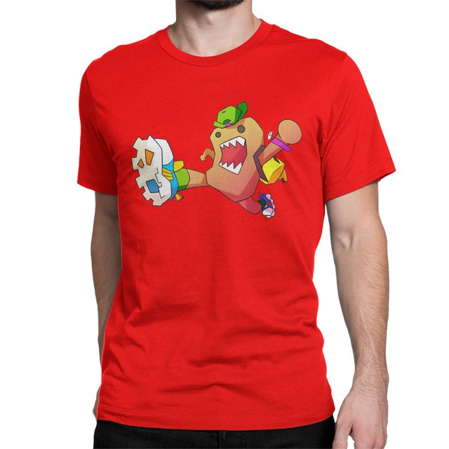Camisetas vintage Domo Kun Cool Dude para hombre y mujer, de algodón puro, de manga corta, con dibujos animados, tallas grandes
