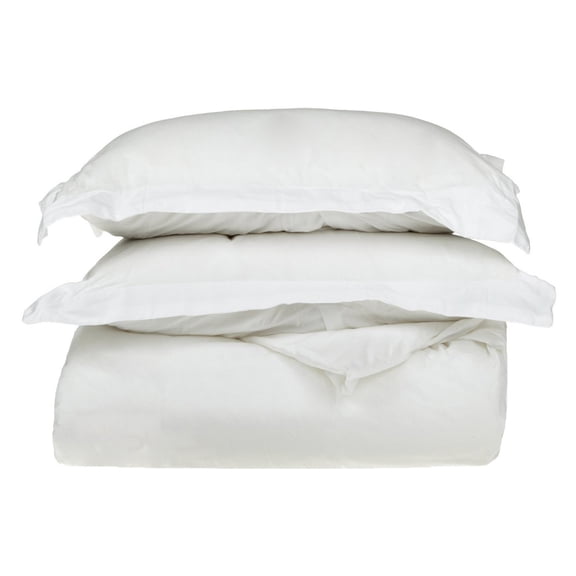 Superior Egyptian Cotton Duvet Cover Set, Full/ Queen, White