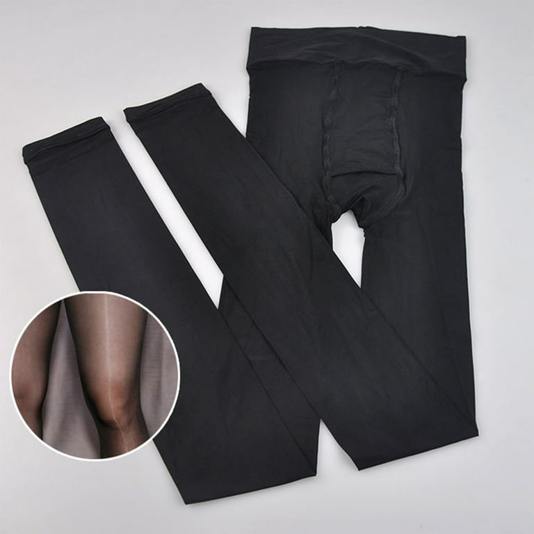 Man Tights Pants High Elastic Men's Stockings Open Sheath