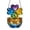 B, variant on St Patricks Day Four-Leaf Clover 2D Acrylic Disc Pendant, Clear Hanging Ornament for Window/Porch/Wall/St Patricks Day Decorations, Ships with Protective Cardboard Packaging, 7.8in, D