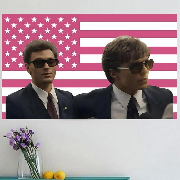Nicholas Alexander Chavez and Cooper Koch Pink American Flag  Actor Monsters  Tapestry 3x5ft Funny Meme Tapestry  Man Cave Wall Art Decor Gifts