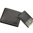 thumbnail image 6 of Microseven Men's S2 Leather Bifold ID Credit Card Sim Card Holder Leather Wallet Billfold Slim Clutch with Gift Box Black, 6 of 9