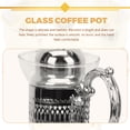 thumbnail image 3 of Heated Coffee Pot Cafe Clear Container Tea Mug Espresso Machine Concentrate Silver, 3 of 6