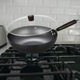 thumbnail image 1 of Wok Antiadherente Macarena Sartén Wok Hierro Forjado 32 cm Con Tapa, 1 of 8