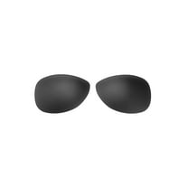 Walleva Black Polarized Replacement Lenses for Ray-Ban RB3362 Cockpit 59mm Sunglasses