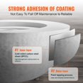 thumbnail image 4 of Propane Fire Pit Outdoor Concrete 39 Inch Tabletop 50000 BTU, 4 of 6