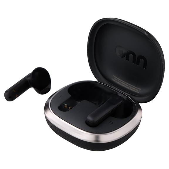 onn Hushbyte Wireless Earbuds, Black