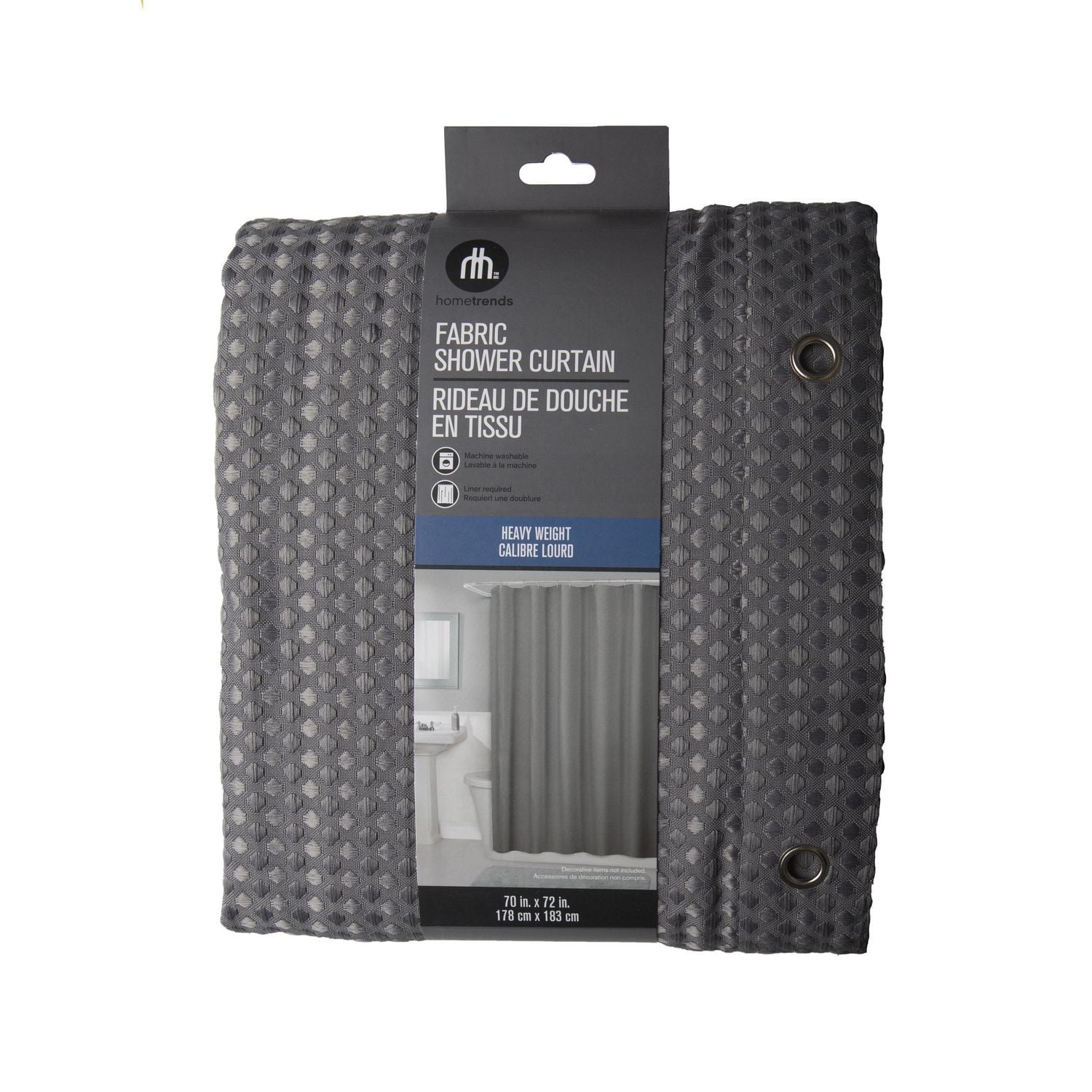 Rideau de douche en tissu de hometrends