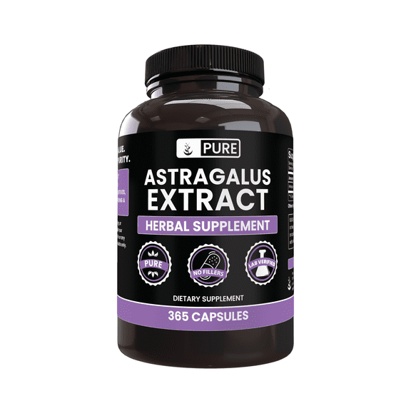 Pure Original Ingredients Astragalus 365 Capsules No Magnesium Or Rice Fillers, Always Pure, Lab Verified