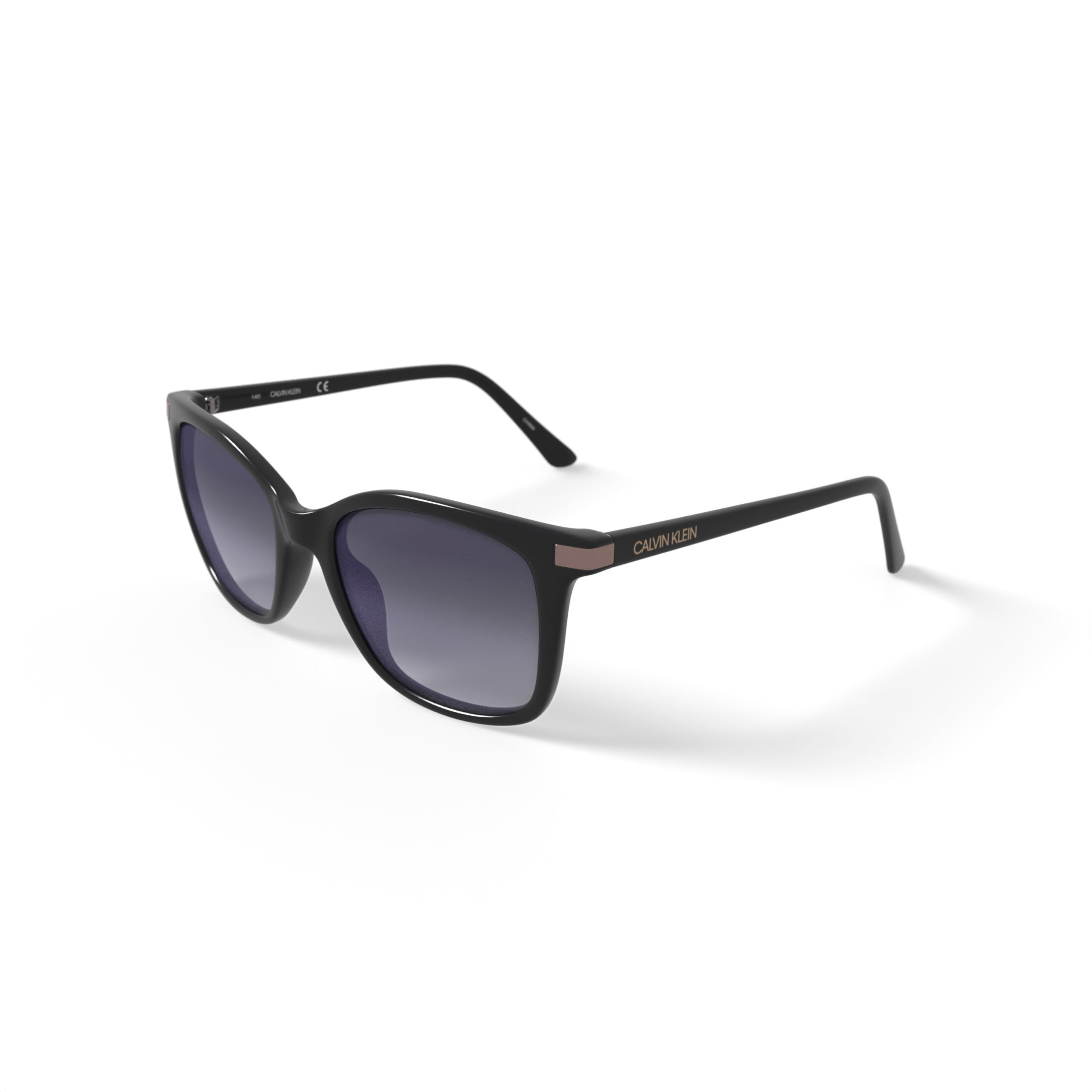 Calvin Klein Women’s Rx'able Fashion Sunglasses, CK19527SG, Black, 54-19-140, with Case