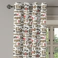 thumbnail image 2 of Ambesonne Digital Grommet Curtain, Coffee Words Cafe Shop, 50" x 72", Dark Brown Caramel, 2 of 6
