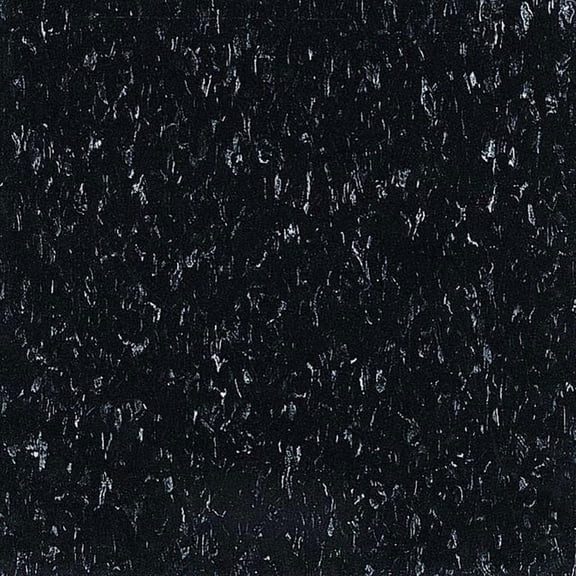 Armstrong Vinyl Floor Tiles,12 in W,Classic Black 51910031