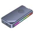 thumbnail image 1 of RGB M.2 Boîte de Disque Dur Mobile Protocole NVME SSD Boîte Externe 40Gbps Disque Dur à État Solide Boîte de Disque Dur 2464 Puce, 1 of 8