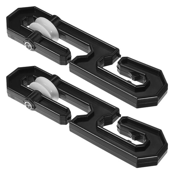 IBASETOY 2Pcs Portable Clothesline Tensioner Pulley Separator with Sturdy Plastic Metal Wheels for Outdoor