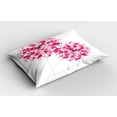 thumbnail image 2 of Ambesonne Pink Pillow Sham, Abstract Dandelion Art, 36" X 20", Pearl Pink, 2 of 2