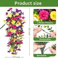 thumbnail image 3 of SLYNSHome Outdoor Flower Artificial Multicolor Morning Glory With Eucalyptus Hanging Plants, UV Resistant Silk Flowers For Outdoor Garden, Patio, Wedding And Home Wall Decor, 3 of 6