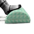 thumbnail image 5 of Mint Foot Rest, Symmetrical Half Cut Squares with Triangles Retro Style Checkered Pattern, Non-Slip Backing Adjustable Ergonomic Memory Foam Leg Support for Office, Mint and Almond Green, by Ambesonne, 5 of 5